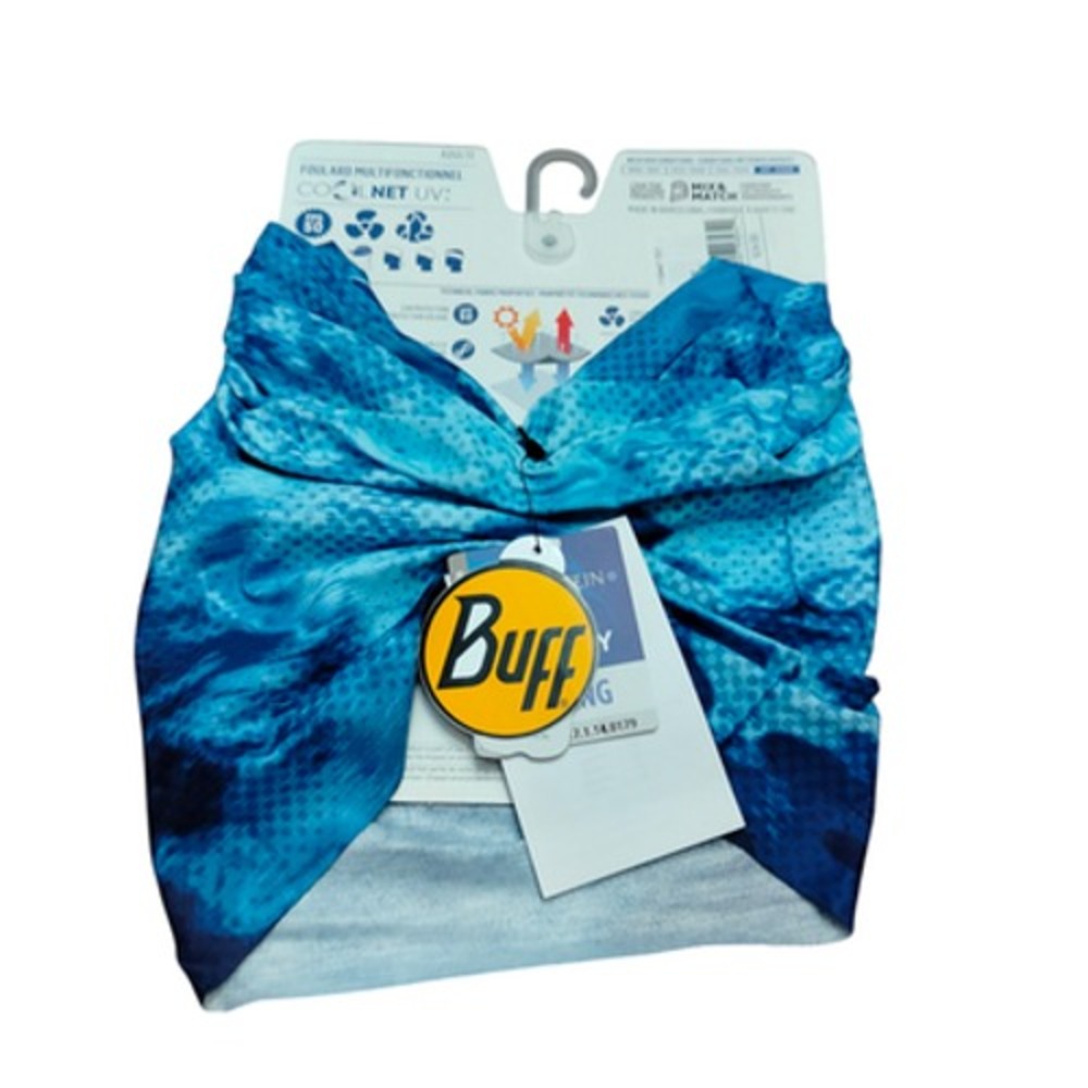 Buff Neck Gaiter Adult One Size Blue CoolNet UV Multifunctional Headwear Fishing